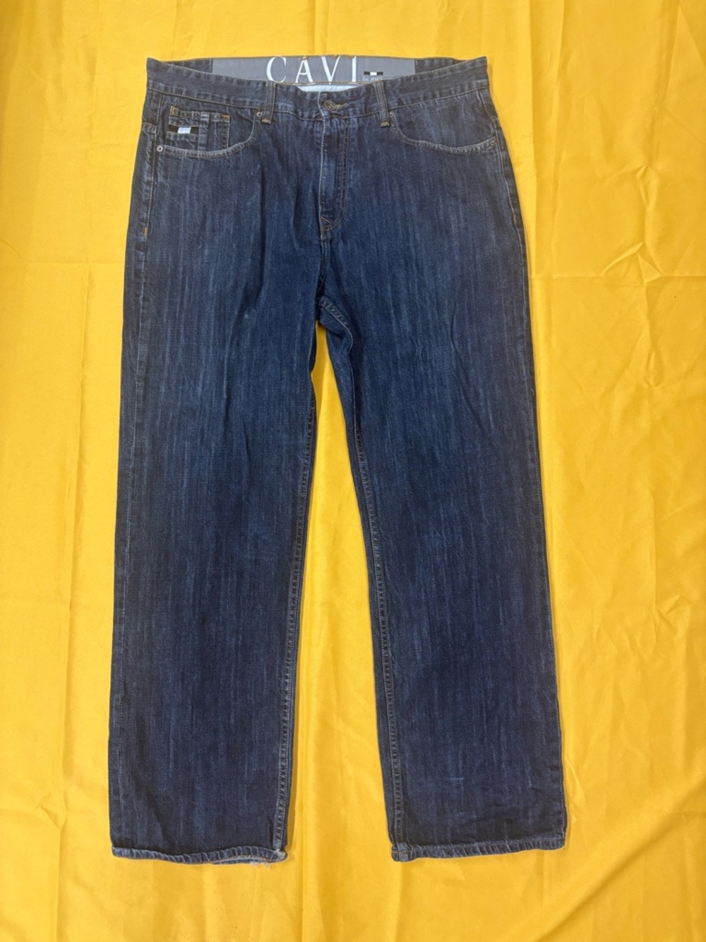 Kirkland Cavi Jeans Mens 40X35 Denim Relaxed Fit Straight Leg! Ships Free !